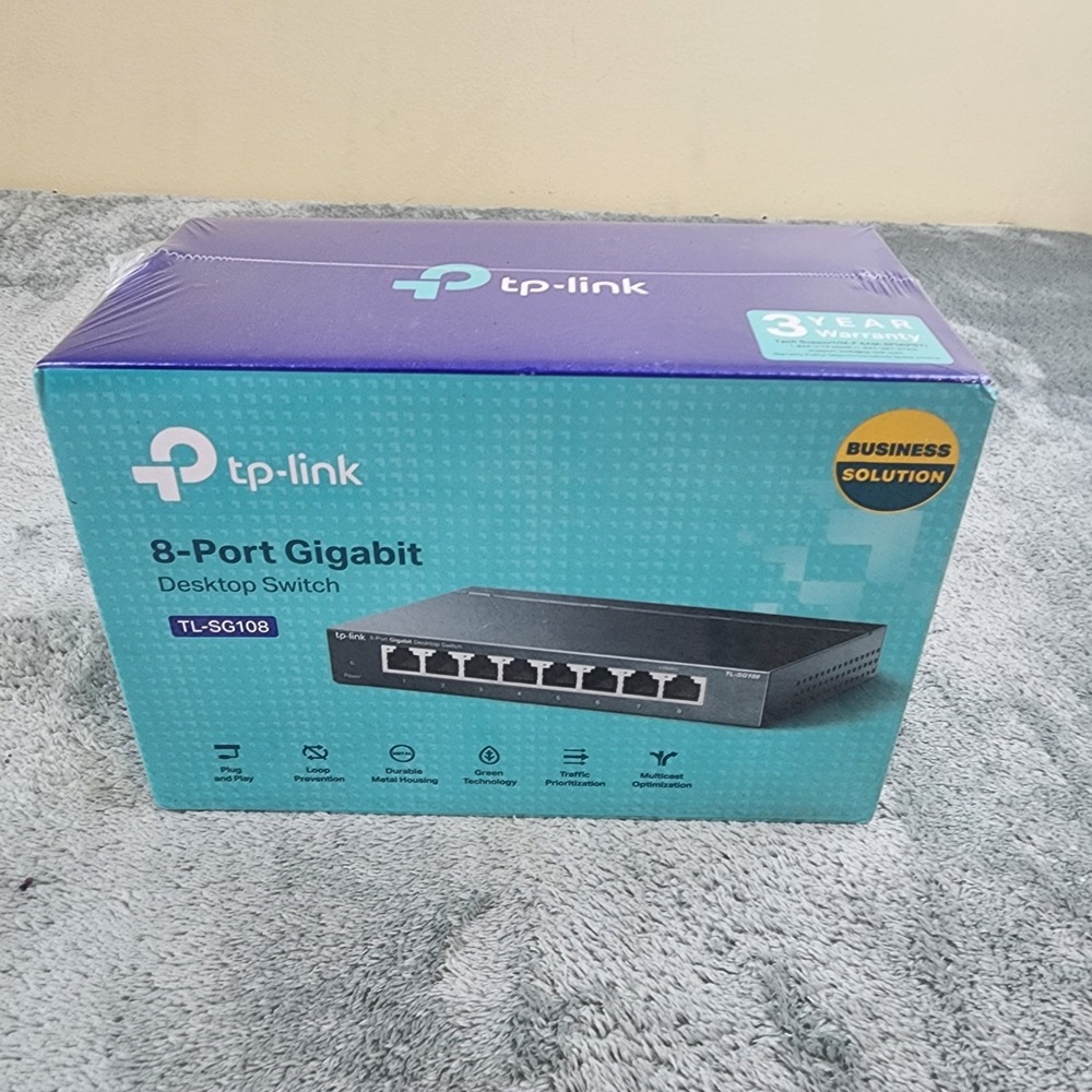TP-LINK TL-SG108 8-Port‎ Switch 10/100/1000Mbps Switch